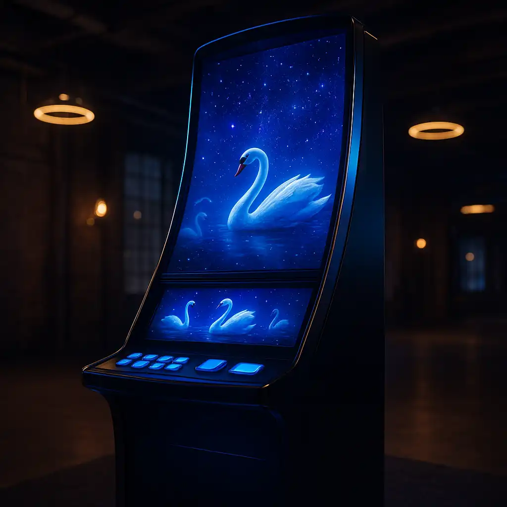 Cygnus 2 slot machine screen inside the MetroBetz urban loft